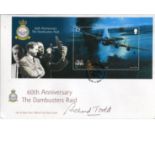 THE DAMBUSTERS. 60th anniversary of the Dambusters Raid FDC signed by Richard Todd with full