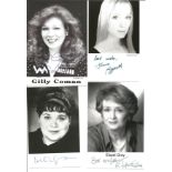 Female TV/Film signed 6x4 b/w photo collection. 33 items. Some of signatures included are Joanne