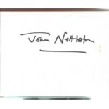 Entertainment and sport autograph book. 40 signatures. Includes 30 tennis players, John Nettleton,