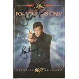 Julian Glover and Roger Moore signed DVD insert For your Eyes only. Good Condition. All signed items