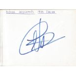 Football and Entertainment autograph book. 50 signatures. Includes Chelsea FC players including