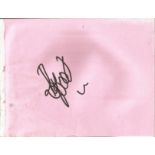 Entertainment small autograph book. 35 signatures. Includes Roy Wood, Ralf Little, Alan Carr,