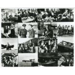 DAMBUSTERS. Collection of THREE 8x10 inch photographs from the 1954 film The Dambusters. Good