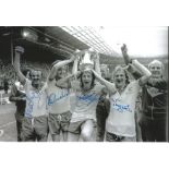 Southampton 1976, B/W Signed 12 X 8 Photo Depicting Peter Rodrigues, Paul Gilchrist, Mel Blyth And