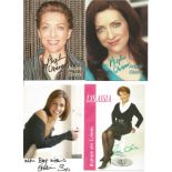 Female TV/Film 6x4 colour photo signed collection. 48 items. Some of names included are Angela