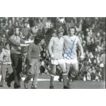 Mike Summerbee, B/W Signed 12 X 8 Photo Depicting Summerbee Trying To Shake The Sadness From