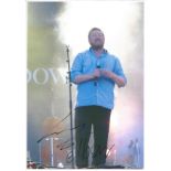 Guy Garvey Elbow Singer Signed 8x12 Photo. Good Condition. All signed items come with our