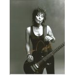 Joan Jett Singer Signed 8x6 Photo. Good Condition. All signed items come with our certificate of