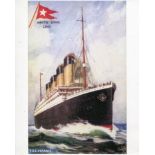 TITANIC MEMORABILIA. Collection of RMS Titanic memorabilia consisting of two 8x10 prints, a