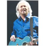 Barry Gibb Bee Gees Singer Signed 8x12 Photo. Good Condition. All signed items come with our
