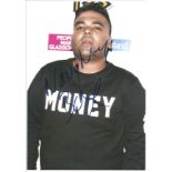 Naughty Boy Dj Rapper Signed 8x12 Photo. Good Condition. All signed items come with our