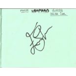 Entertainment/Sport 2002 autograph book. 45 signatures. Includes Chelsea FC 2002 (10 players), Ali