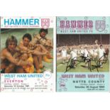 West Ham United 1980 Signed Items - Several Dual / Multi Signed 12 X 8 Photos Of Players Celebrating
