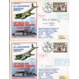 RAF MOSQUITO PILOT COLLECTION. Collection of SIX covers each signed by a WWII Mosquito pilot. In