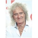 Brian May Queen Guitarist Signed 8x12 Photo. Good Condition. All signed items come with our