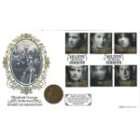 Women Of Distinction Elizabeth Garrett Anderson coin cover. Benham official FDC PNC, with 1908