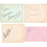 Signed album page collection. 10 signatures including Petula Clark, Eddy Eden, Doris Arnold, John