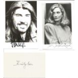 TV/film signed collection. 60+ items assorted photos, signature pieces, letters. Some of