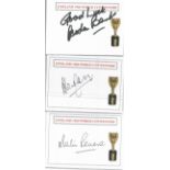 England 1966 world cup winners cards. 9 cards each individually signed by Ian Callaghan, Geoff