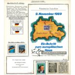 German political autograph collection. 18 assorted items, many signed by chancellors etc. Amongst