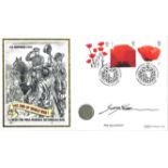 Prof Gary Sheffield signed The End of World War I coin cover. Benham official FDC PNC, with George V