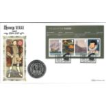 Henry VIII coin cover. Benham official FDC PNC, with 2009 Isle of Man Crown coin inset. London 21/