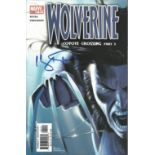 Hugh Jackman signed Wolverine Coyote Crossing part 5 marvel comic. Signed on front cover. Good