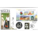 Sian Lloyd signed Celebrating Wales coin cover. Benham official FDC PNC, with 2006 Republic of