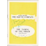 Ann Todd and Paul Rogers signed The Taming of the Shrew - 1954-/55 The Old Vic company programme.