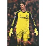 Football Thibaut Courtois 12x8 signed colour photo pictured in action for Chelsea. Thibaut Nicolas