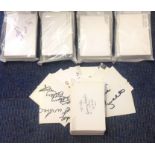 Football Players collection 500, signed 6x4 index cards from players around the league. Includes