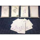 Football Players collection 500, signed 6x4 index cards from players around the league. Includes