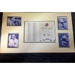 Football League Evening of Legends programme 15x27 mounted piece signed by Tom Finney, Nat