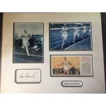 Athletics Roger Bannister 14x17 mounted signature piece mounted to a professional standard. Sir