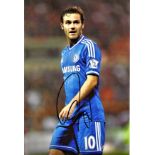 Football Juan Mata 12x8 signed colour photo pictured playing for Chelsea. Juan Manuel Mata García (