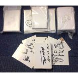 Football Players collection 400, signed 6x4 index cards from players from around the league. Lots in