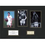 Football Roger Byrne 16x12 mounted signature piece of the captain of Manchester United who passed