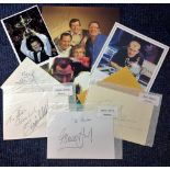 Snooker collection 8 signature pieces comprising of colour photos and album pages signatures include