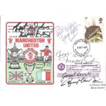 Football Manchester United FDC European cup winners' cup 1977-1978 PM Plymouth 6th Oct 1977 signed