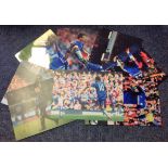 Football Chelsea collection 8, signed colour photos signatures include Diego Costa, Eden Hazard,