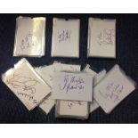 Football Fulham collection 200, signed 6x4 index cards from some of the great names that have played