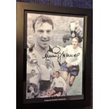 Football Jimmy Greaves signature piece 18x14 overall framed 15x10 montage photo of the legendary