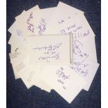 Football Managers collection 30, signed 6x4 index cards from well-known managers from the past 30