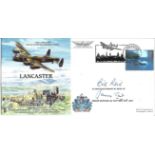 Flt Ltnt W Reid and Grp Cptn J B Tait signed Lancaster planes and places cover. Good Condition.