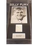 Music Billy Fury 23x14 overall professionally framed signature piece including mounted 10x7 b/w