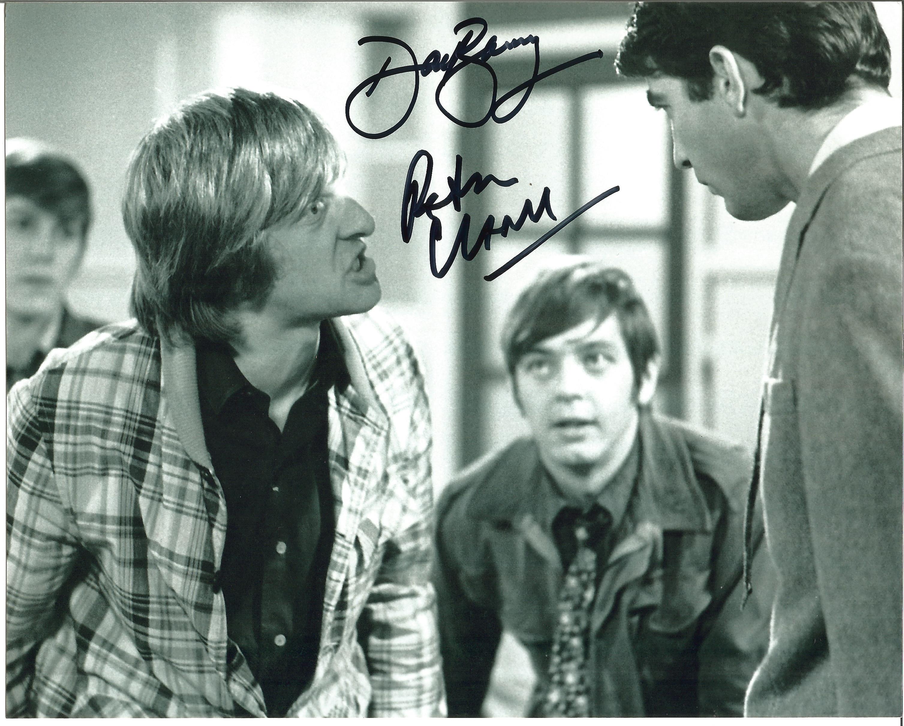 Dave Barry and Peter Cleall signed 10x8 b/w photo from Fenn Street Gang. Good Condition. All