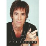 Per Gessle Roxette Singer Signed Promo Photo. Good Condition. All signed items come with our