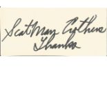 Music Scatman Crothers 4x2 signed album page c/w B/W magazine page. Benjamin Sherman Crothers (May