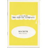 Paul Rogers, Coral Browne, Jack Gwillim and John Neville signed Macbeth - Old Vic Company 1955/56