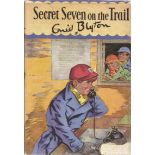 Enid Blyton hardback book Secret Seven on the Trail multi signed by Enid Blyton herself one